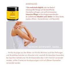 Pomata all'arnica biologica - cosmetici naturali
