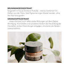 Organic cress ointment against age spots | pigment spot remover