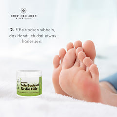 Sal de baño de salmuera biológica para los pies
