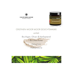 Masque de tourbe bio à l'huile de graines de chanvre - cosmétique naturelle