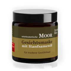 Masque de tourbe bio à l'huile de graines de chanvre - cosmétique naturelle