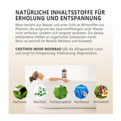 Moor Bad für die Badewanne - Naturbad für zuhause intensiv mit Heilmoor und Menthol, 1000 ml, durchblutungsfördernd