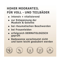 Moor Bad für die Badewanne - Naturbad für zuhause intensiv mit Heilmoor und Menthol, 1000 ml, durchblutungsfördernd