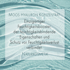 MOOS Hyaluron Serum hochdosiert, Konzentrat mit 2,5% Hyaluronsäure, beruhigendes Anti Falten Serum