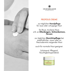 HOCHDOSIERT PROPOLIS CREME - intensiv bei trockener, zu Neurodermitis neigender Haut