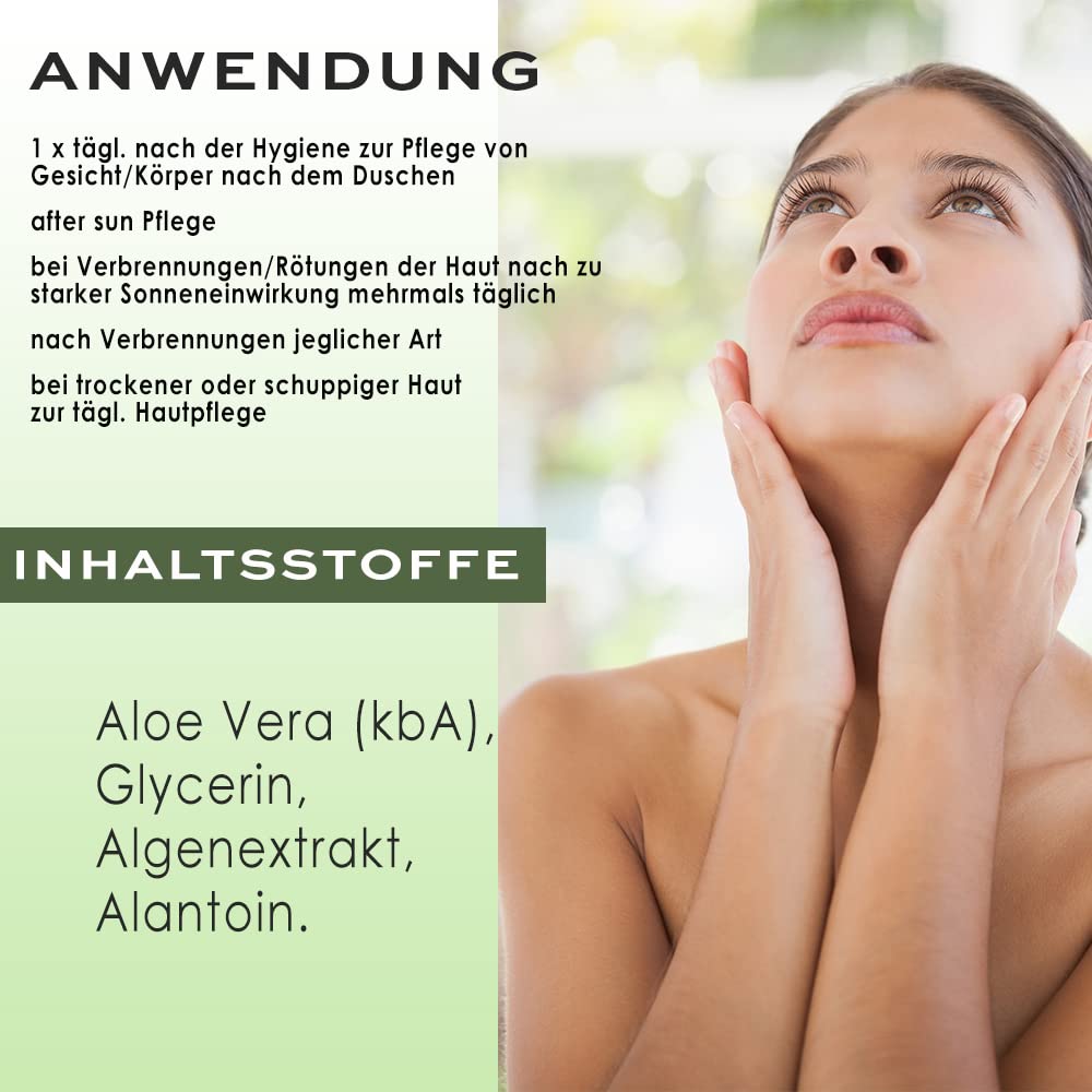 Aloe Vera Gel - mit Algenextrakt und Allantoin - CristinenMoor