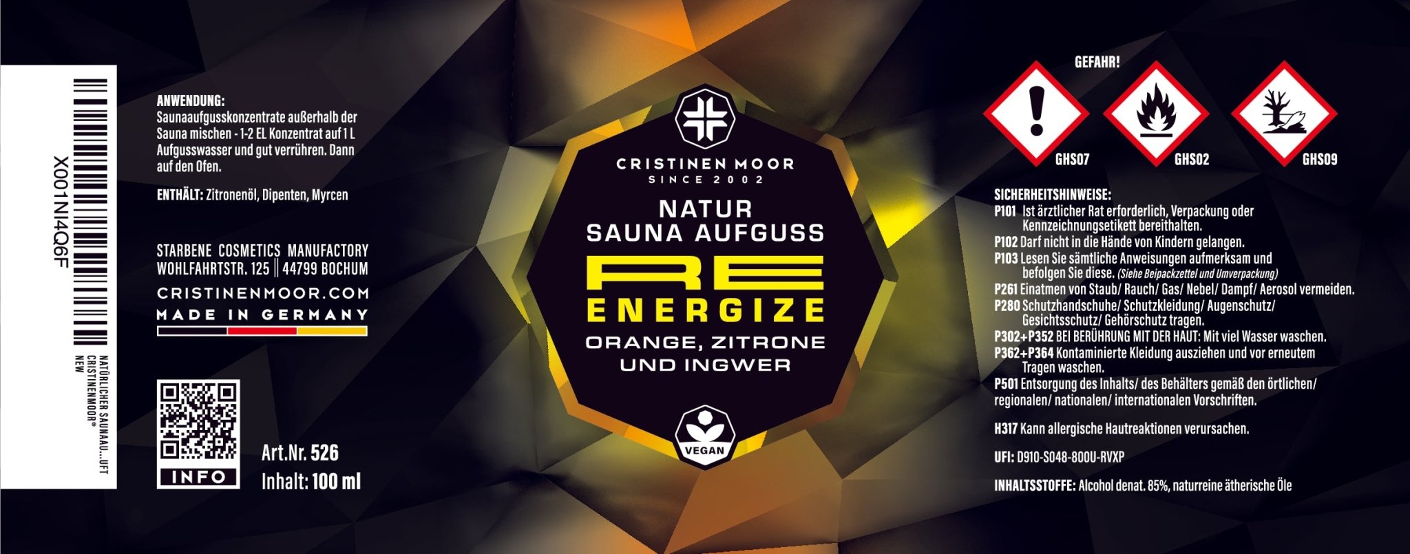 Saunaaufguss Orange & Zitrone - REENERGIZE - CristinenMoor